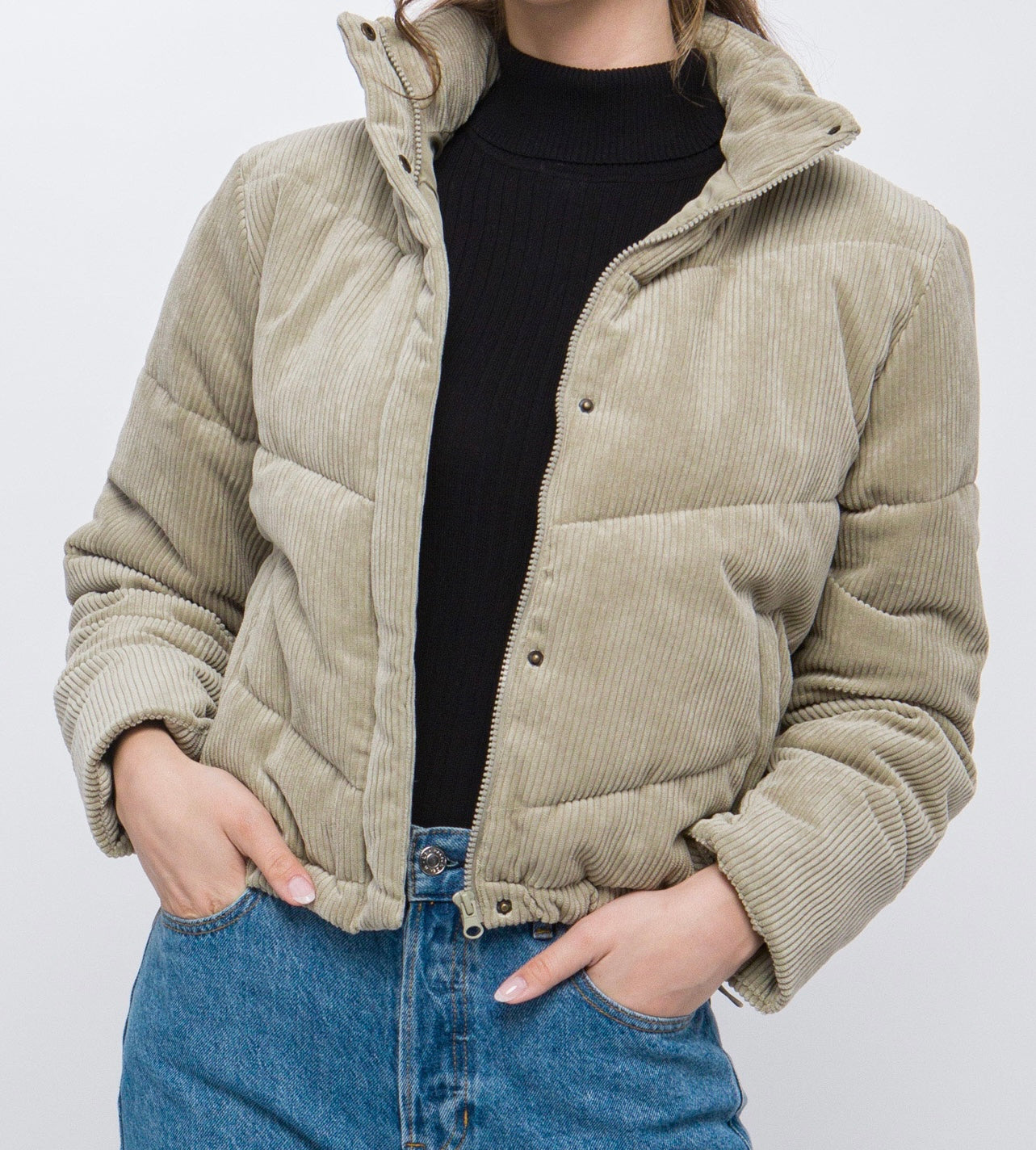Corduroy Puffer Jacket