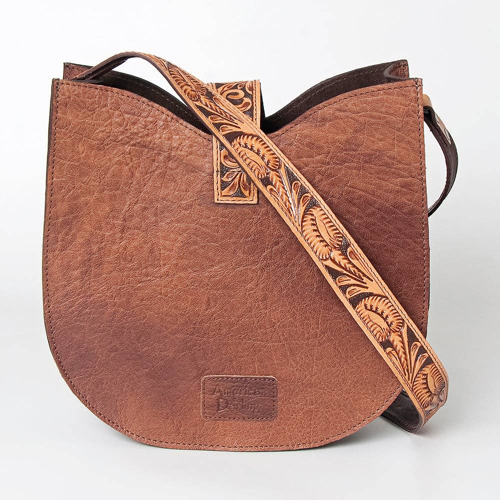 Genuine Leather Western Hobo Shoulder Bag