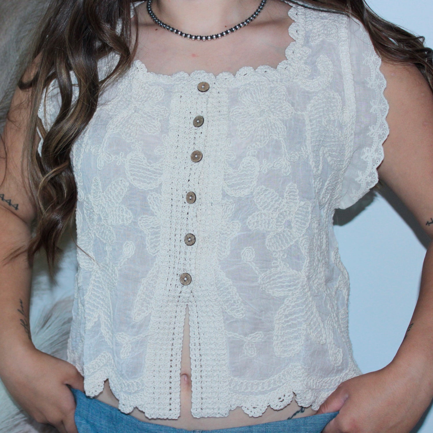 Desert Lace Crochet Top