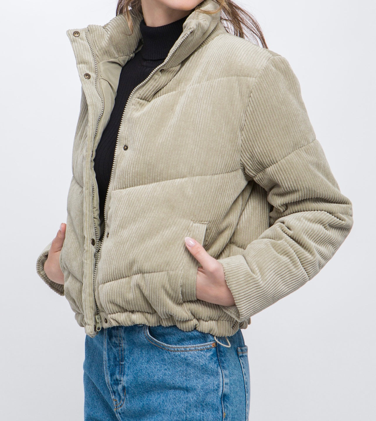 Corduroy Puffer Jacket