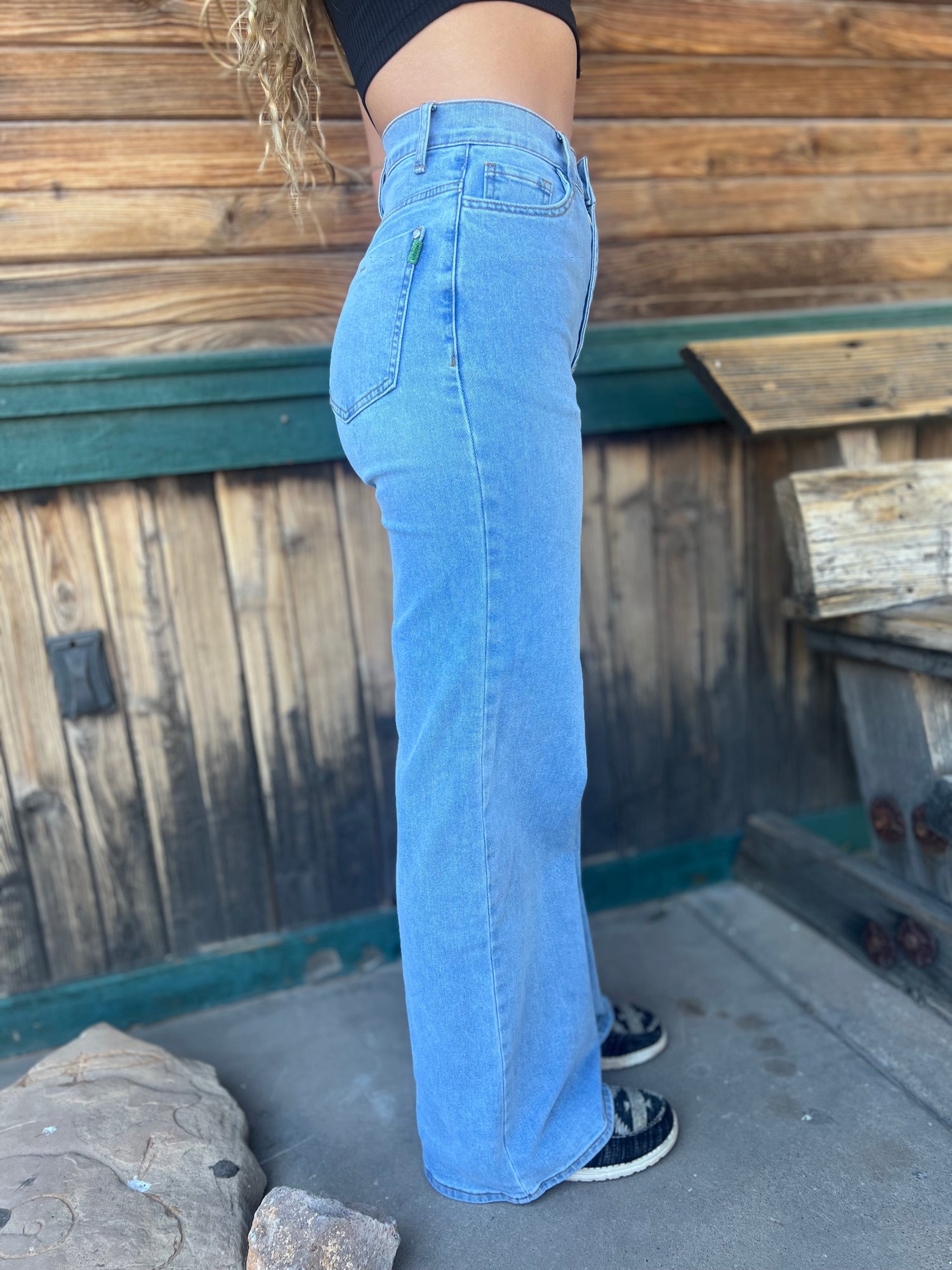 Light Wash Wide Leg