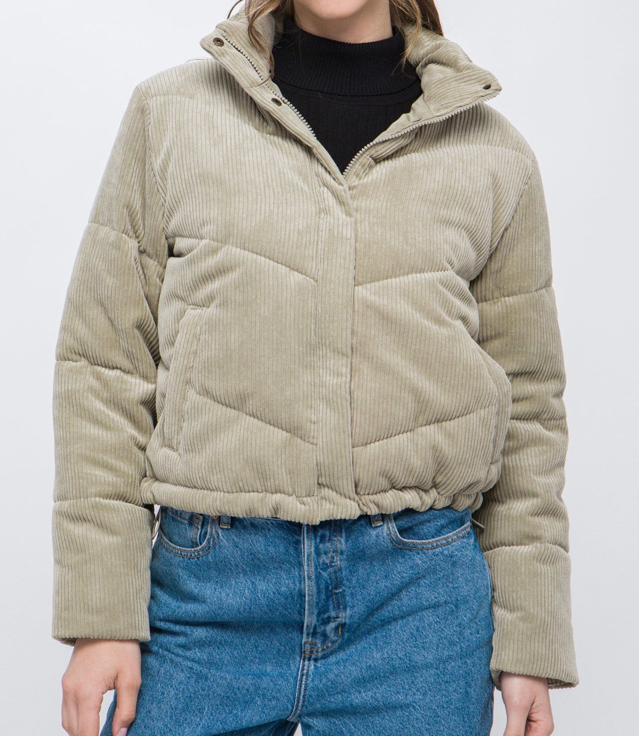 Corduroy Puffer Jacket