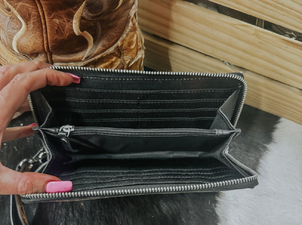 Bridle Belle Tooled Leather Wallet