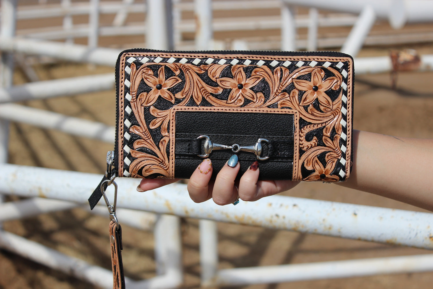 Bridle Belle Tooled Leather Wallet