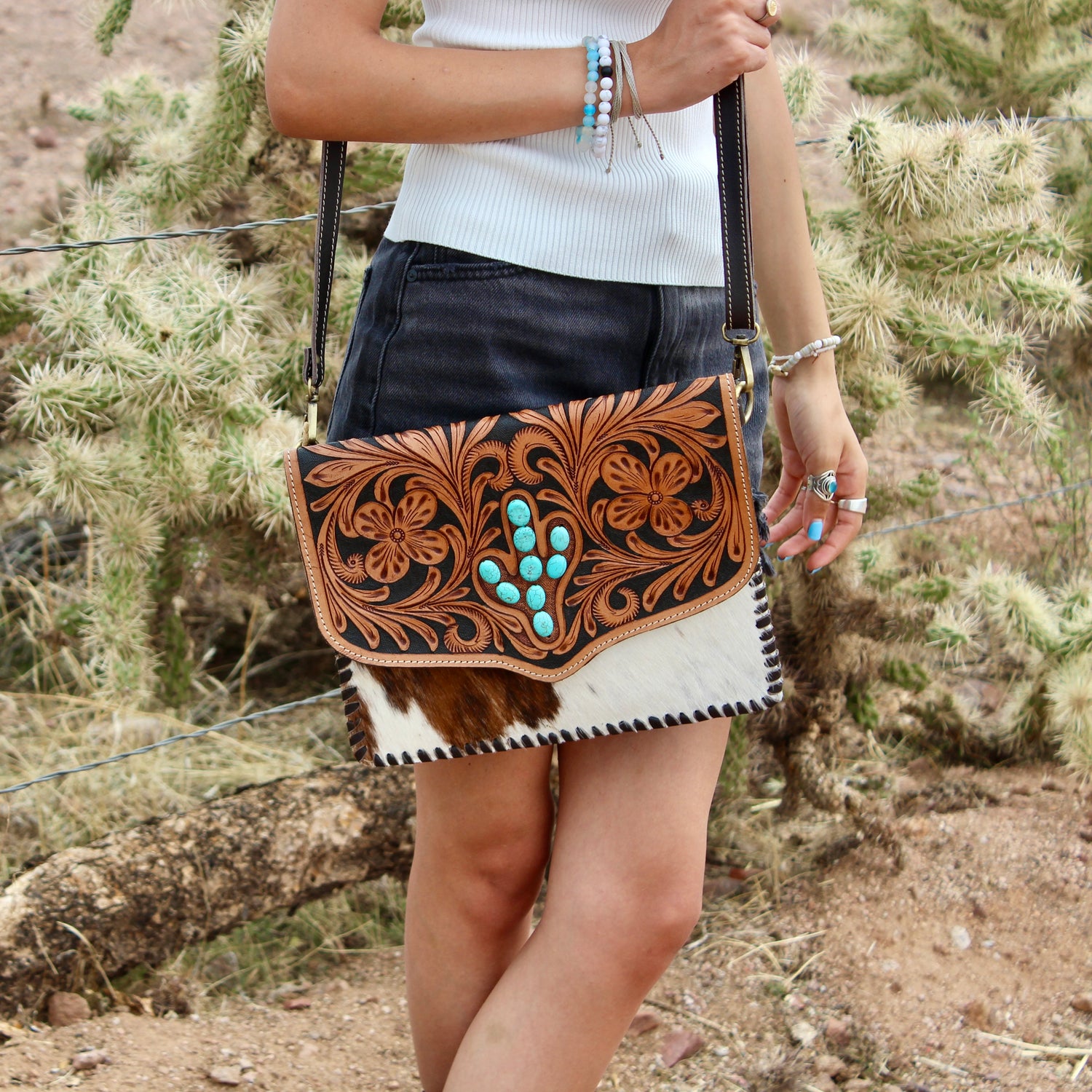 Jeweled Cactus Purse
