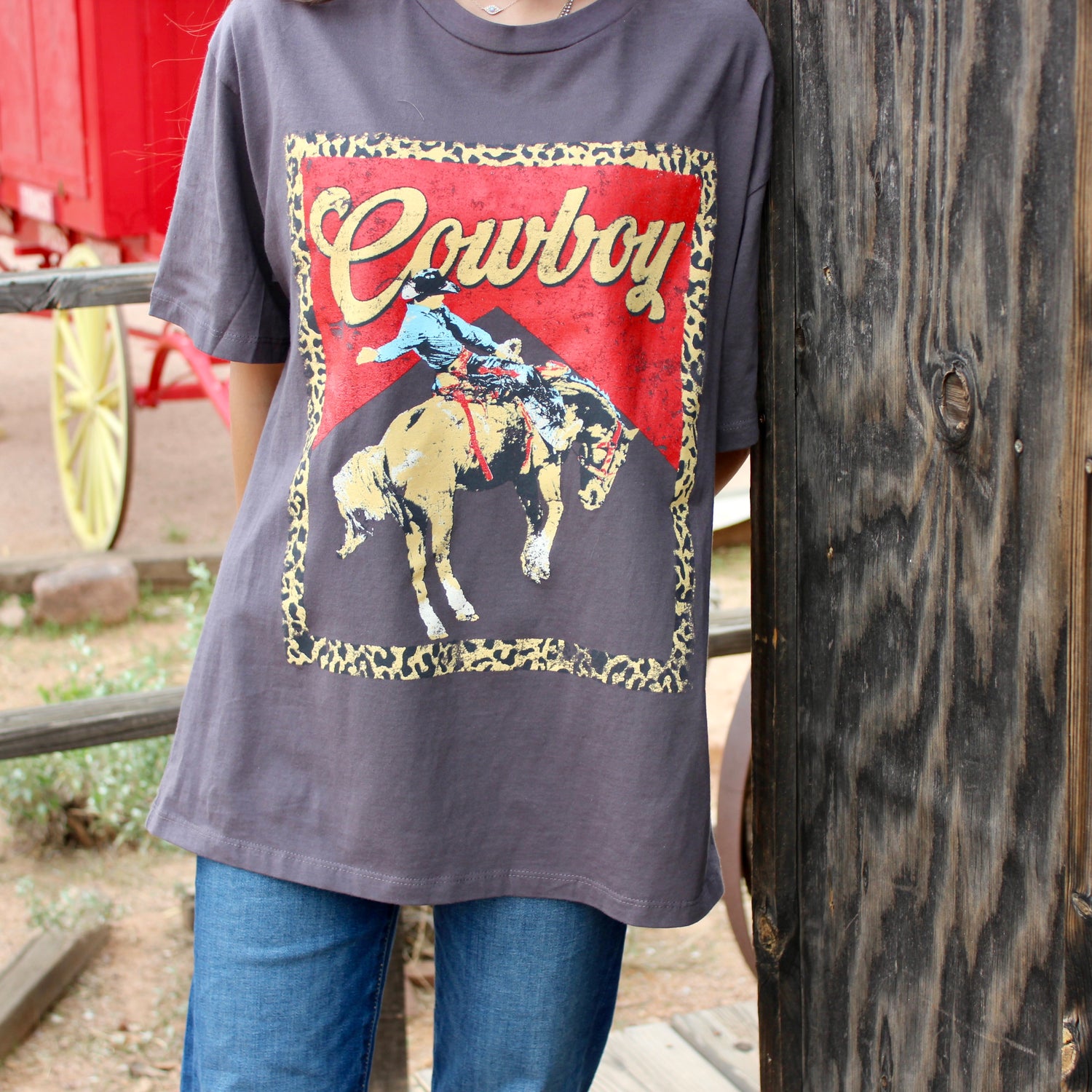 Leopard Cowboy Tee