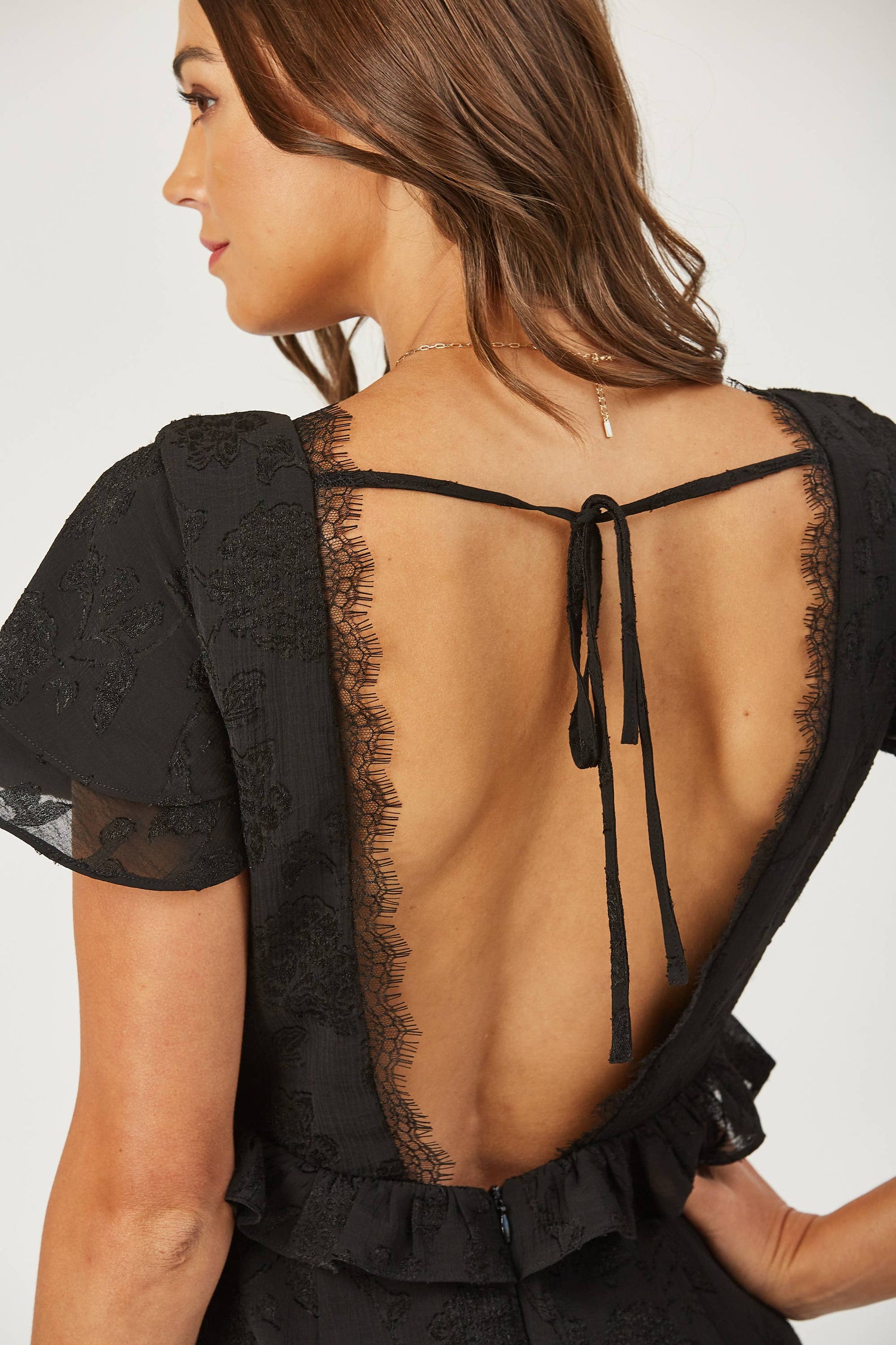 Aubrey tiered burnout maxi dress
