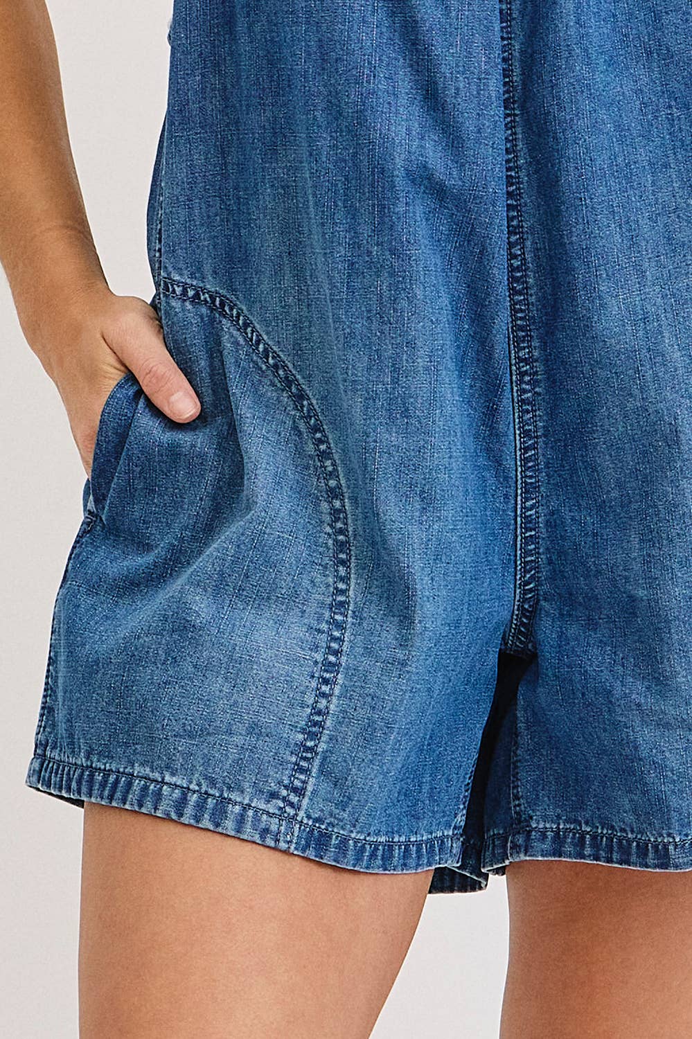 Denim Romper