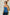 Denim Strapless Peplum Top